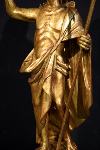 Louis XIV - Risen Christ Golden wooden, Rome 18th century